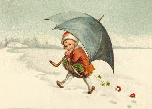 christmas retro vintage postcard