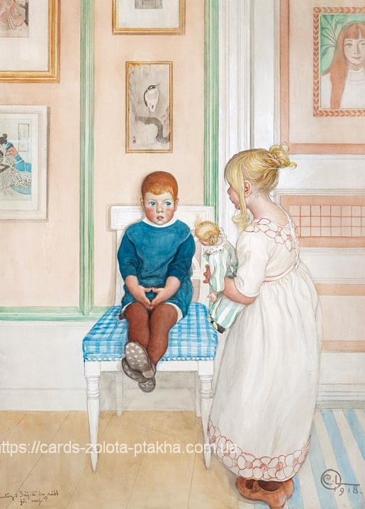 Листівка Carl Larsson / Видавничий дім "Золота Птаха"