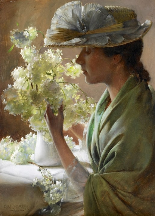 postcards with spring romance artist Charles Courtney Curran