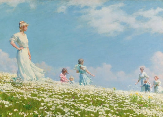 postcards with spring romance artist Charles Courtney Curran