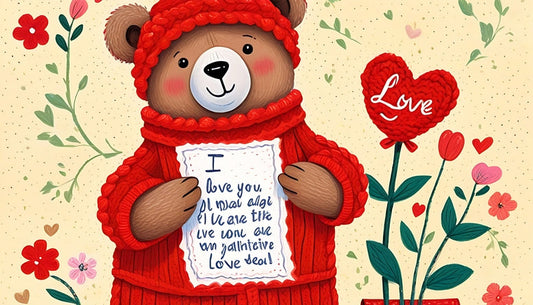 postcards with love and bear
