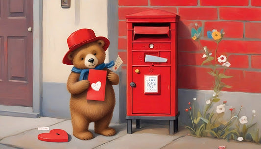 postcards with love and bear