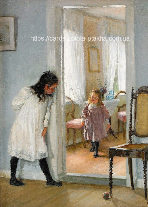 Postcard by Fanny Brate / Publishing House "Golden Bird"