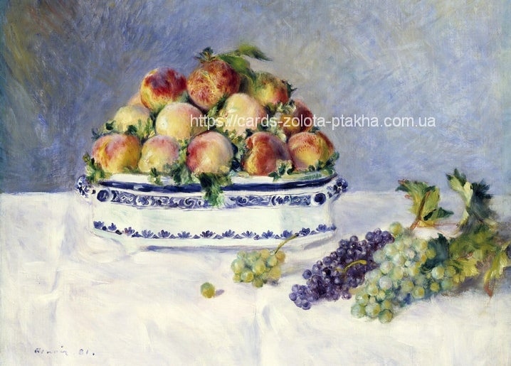 Renoir's 1881 still life with peaches and grapes, Metropolitan Museum of Art