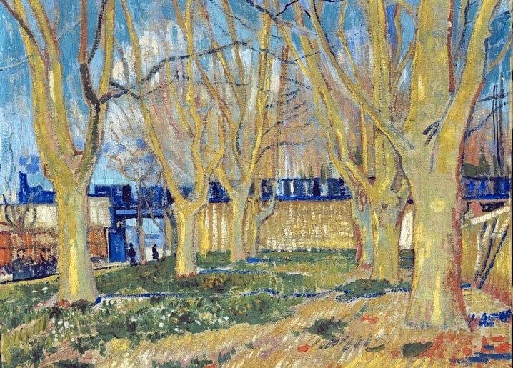 van gogh painting postcard