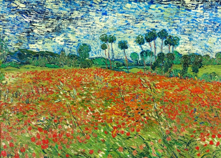 van gogh painting postcard