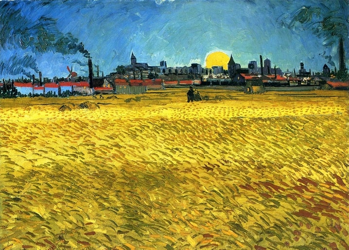 van gogh painting postcard