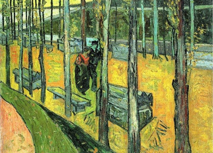 van gogh painting postcard