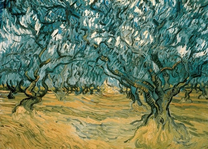 van gogh painting postcard